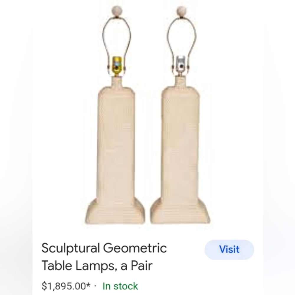 Authentic Dynasty Sculptural Lamps